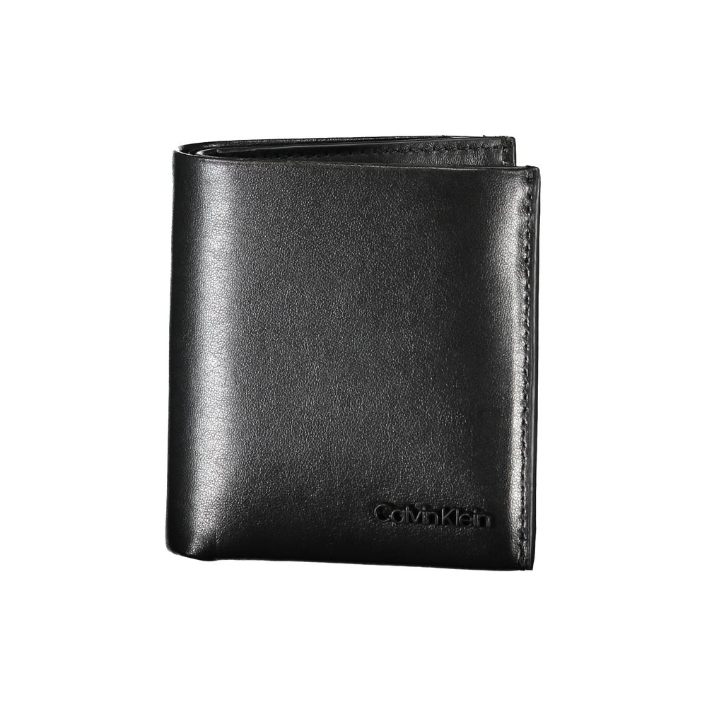 Calvin Klein slank RFID-pung i sort læder
