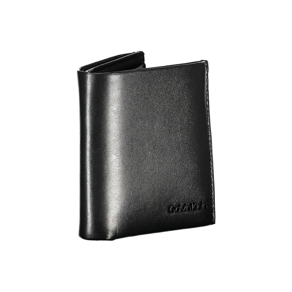 Calvin Klein slank RFID-pung i sort læder