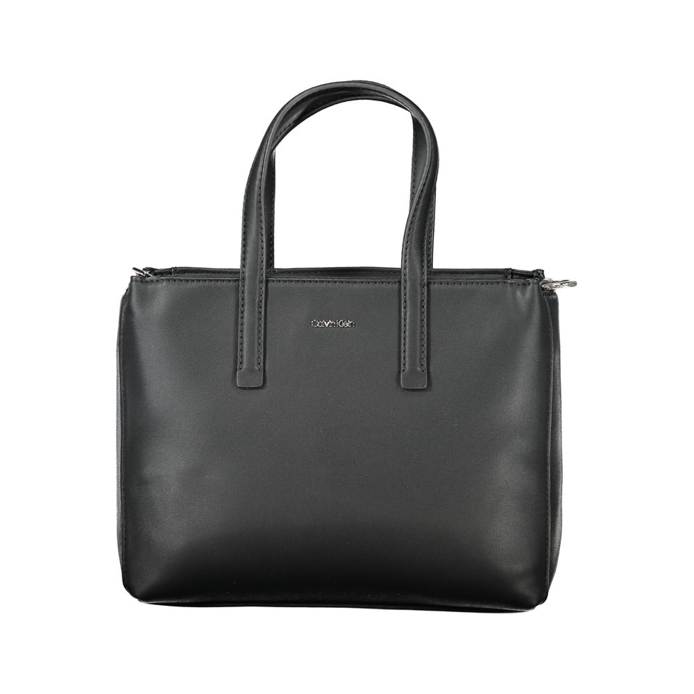 Calvin Klein sort polyester håndtaske til kvinder