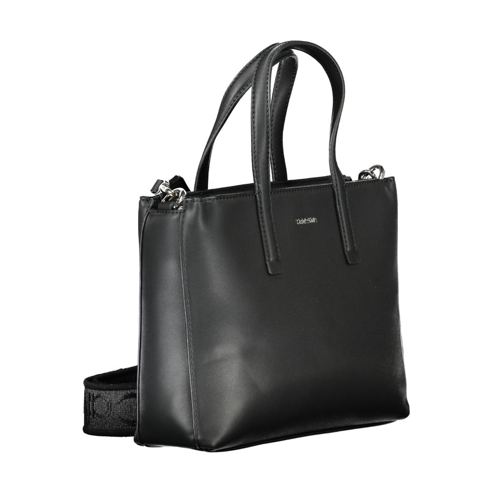 Calvin Klein sort polyester håndtaske til kvinder