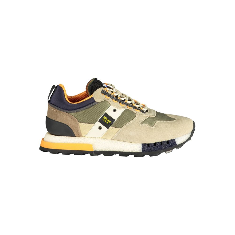 Blauer Grøn polyethylen herre sneaker