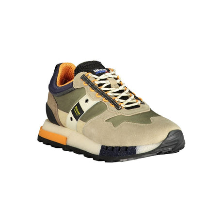 Blauer Grøn polyethylen herre sneaker