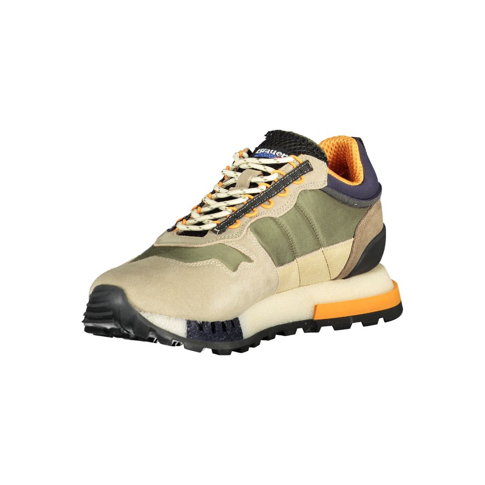 Blauer Grøn polyethylen herre sneaker