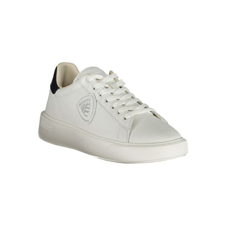 Blauer hvid polyethylen sneaker til mænd