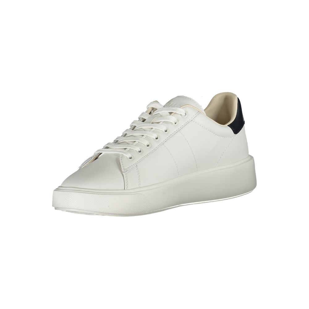 Blauer hvid polyethylen sneaker til mænd