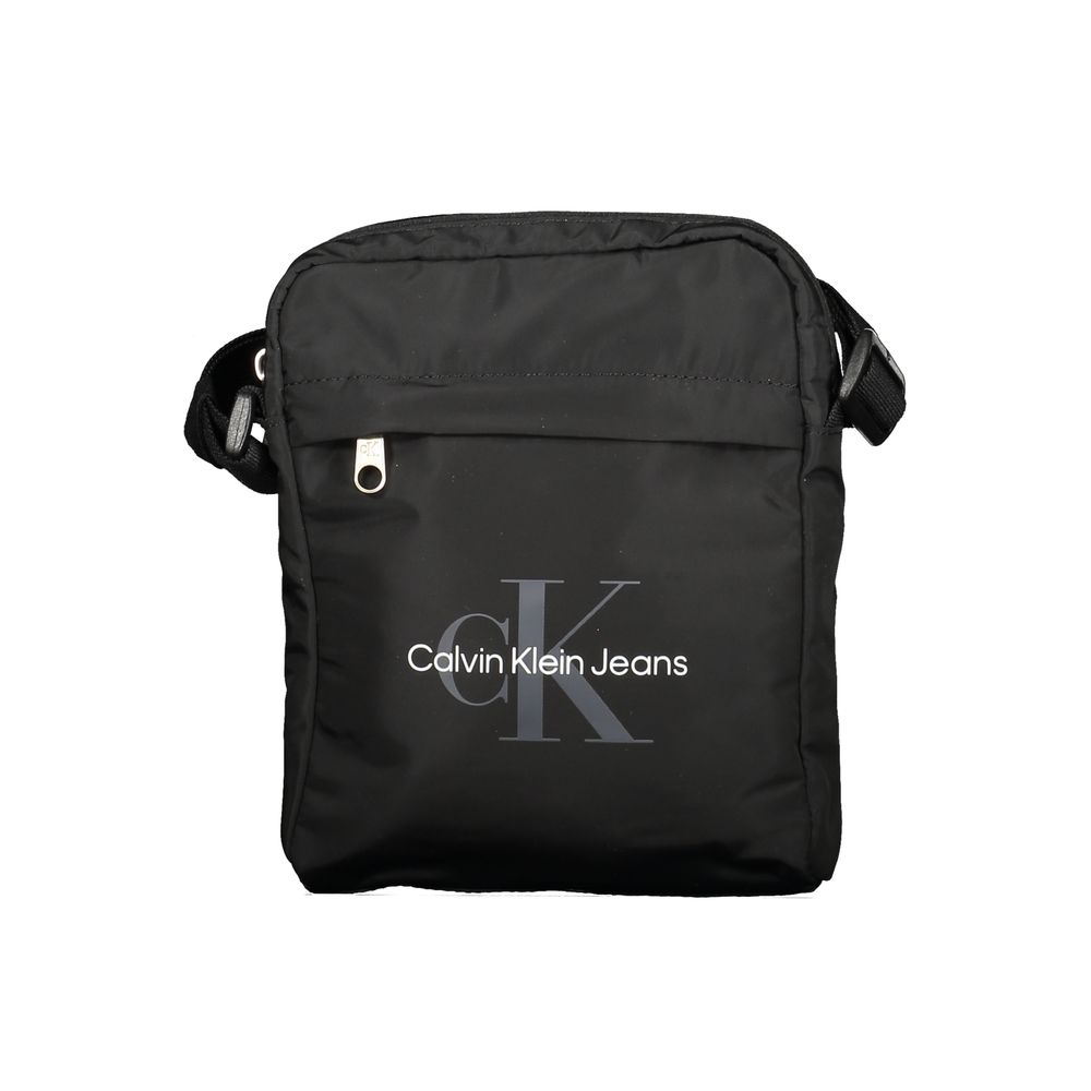 Calvin Klein sort polyester skuldertaske til mænd