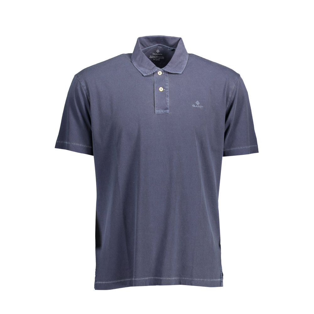 Gant blå bomuld poloshirt til mænd
