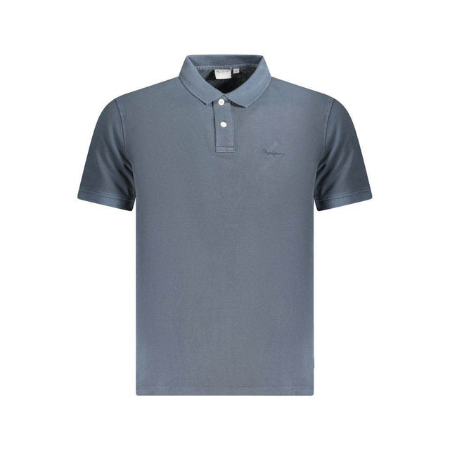Pepe Jeans Blue Cotton Polo Shirt - Hilstor
