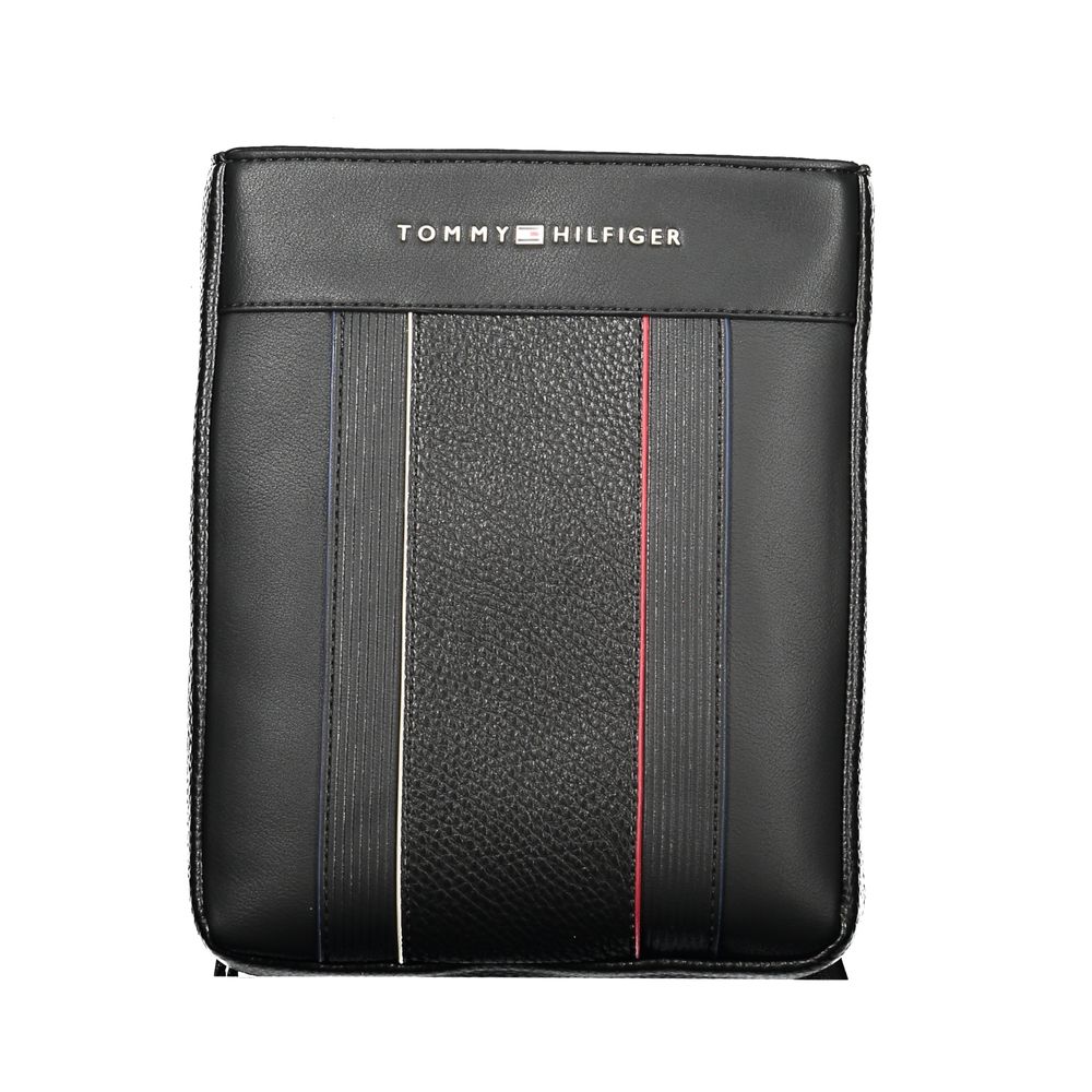 Tommy Hilfiger sort polyethylen skuldertaske til mænd