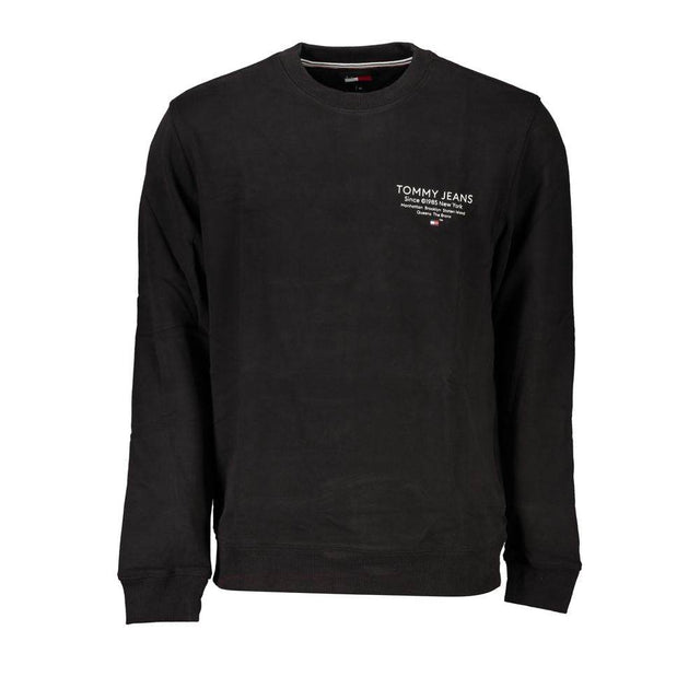 Tommy Hilfiger Black Cotton Men Sweater - Hilstor