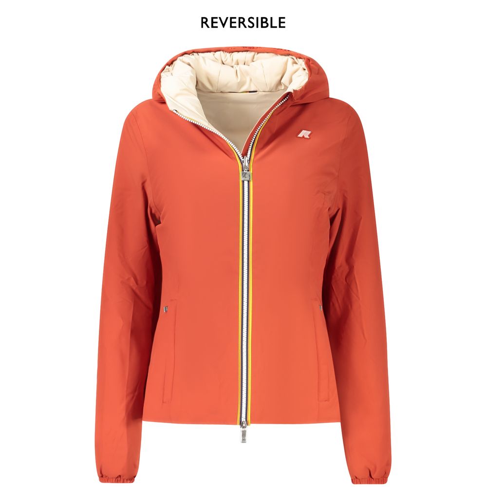 K-WAY Rød Nylon Damejakke