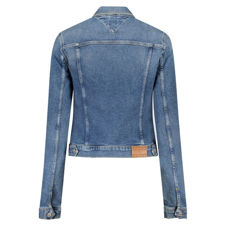 Tommy Hilfiger blå bomuldsjakke til kvinder