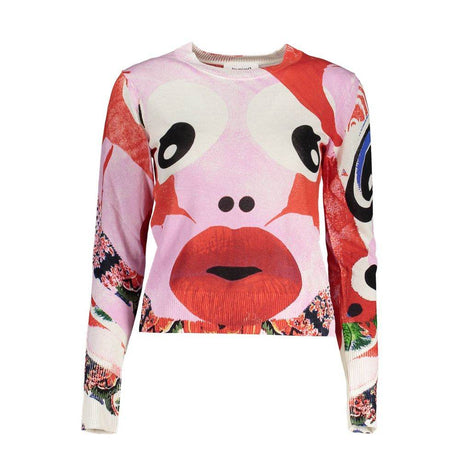 Desigual Pink Viscose Women Sweater - Hilstor