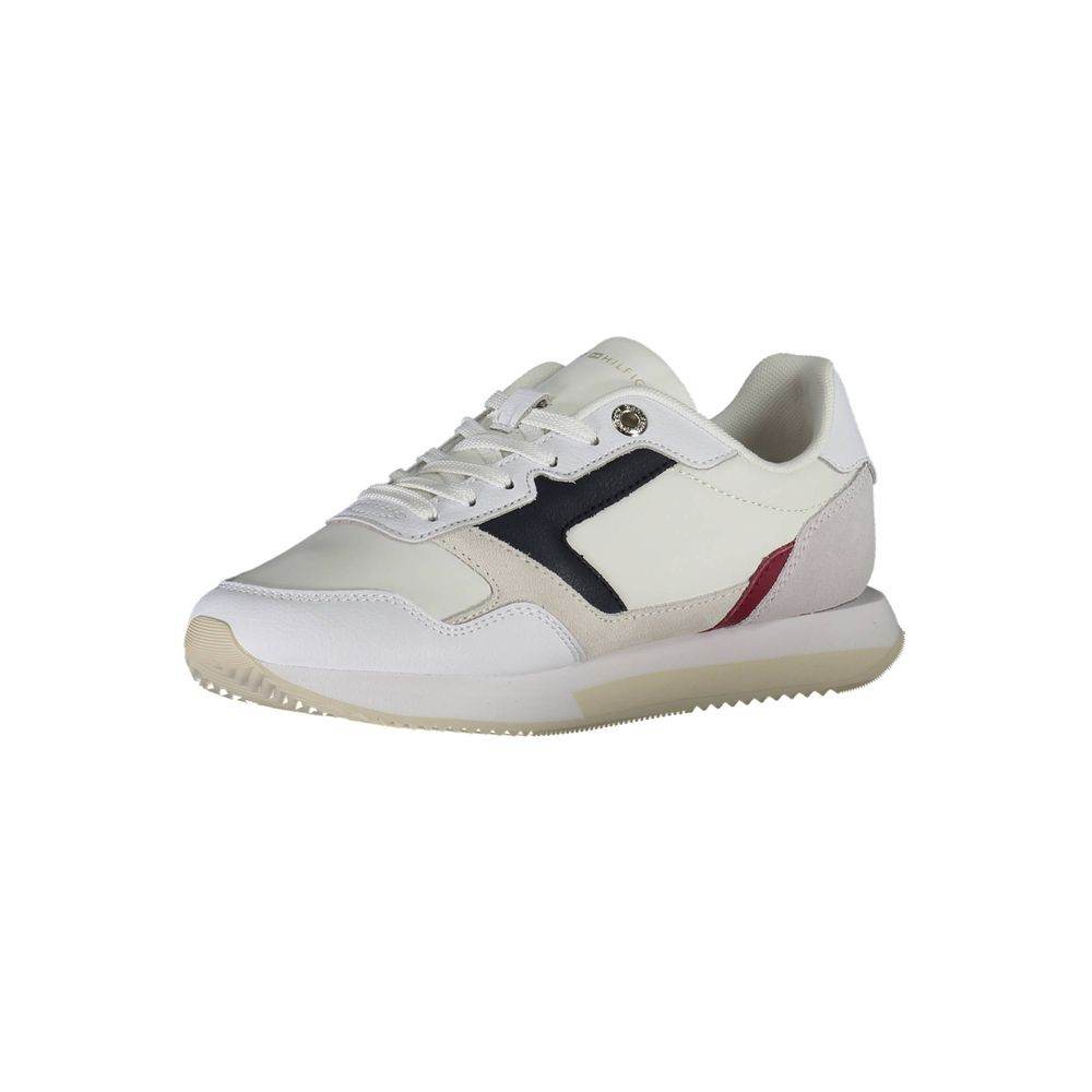 Tommy Hilfiger White Leather Women Sneaker - Hilstor