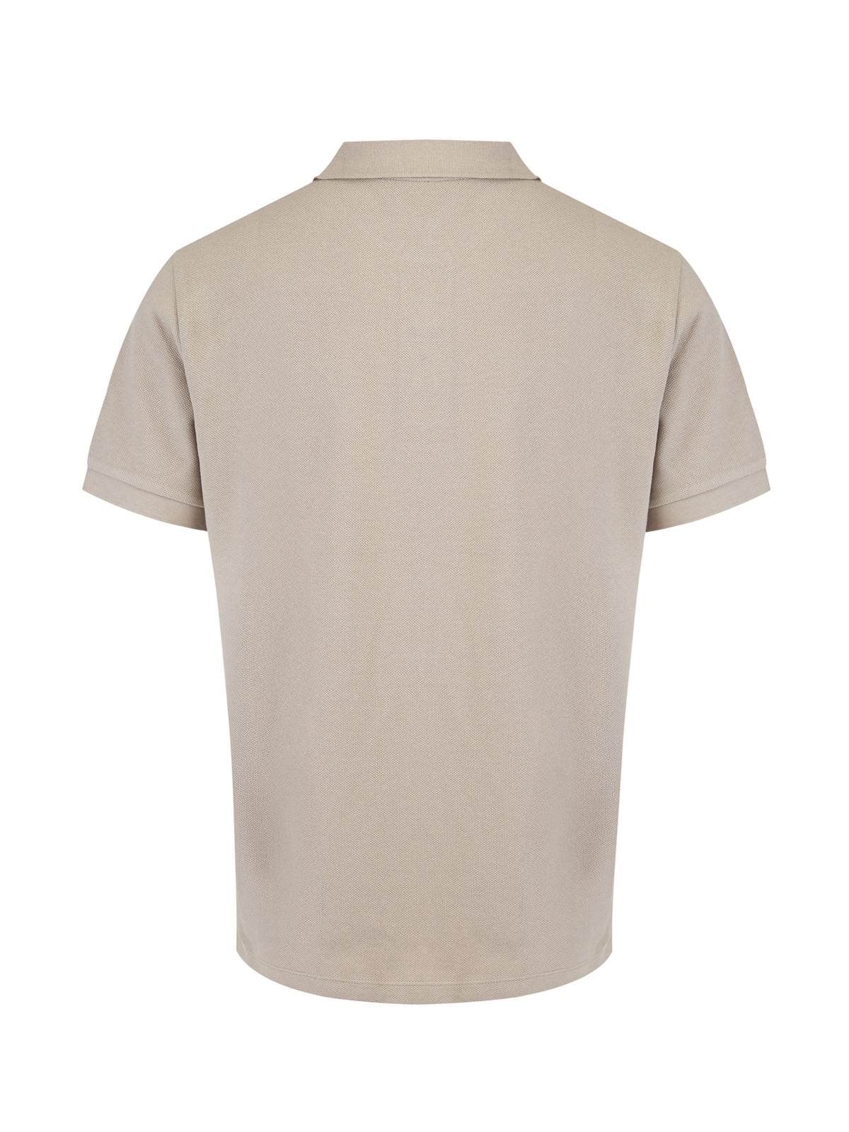 Burberry Pale Stone Cotton Collared Polo Shirt - Hilstor