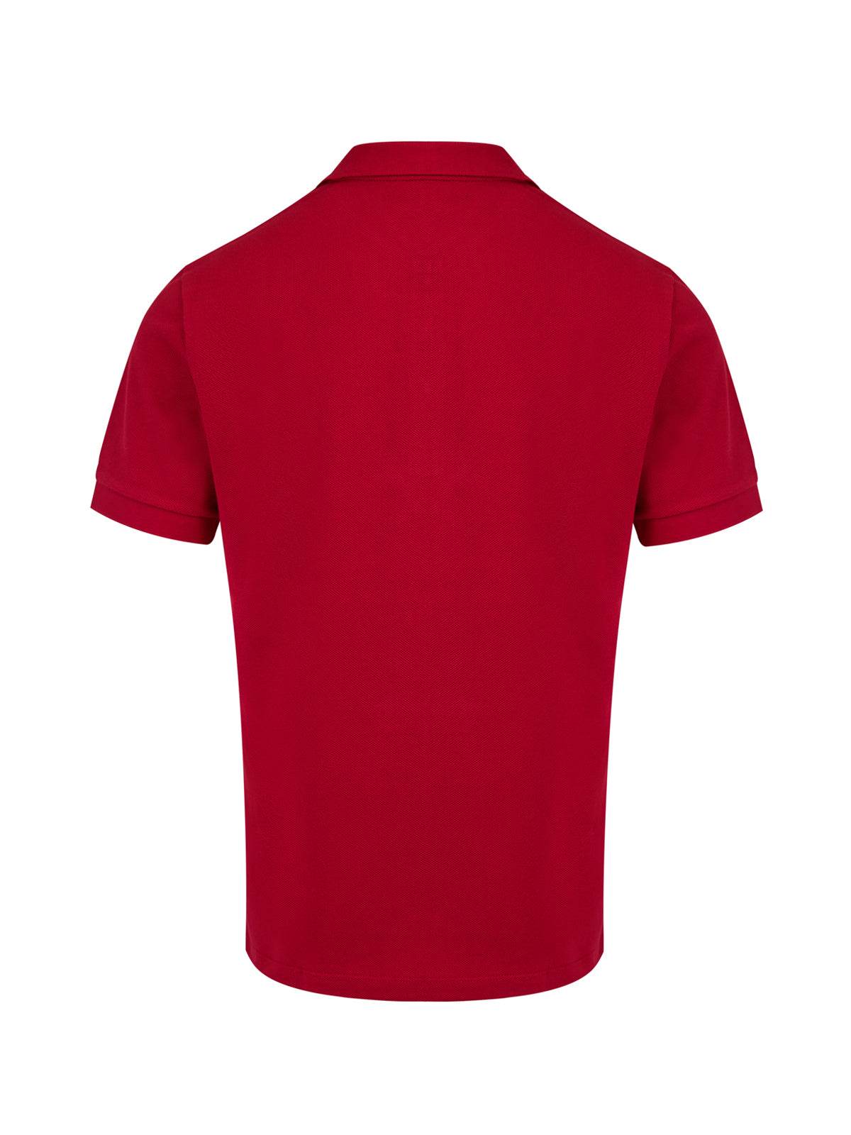 Burberry Red Cotton Collared Polo Shirt - Hilstor