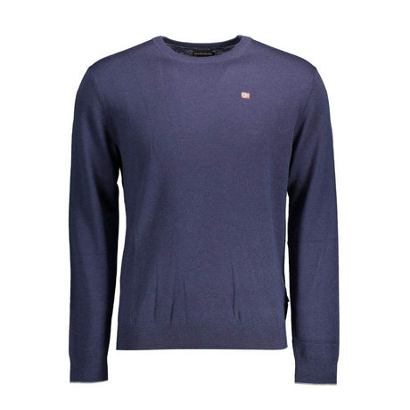 Napapijri Blue Wool Men Sweater - Hilstor