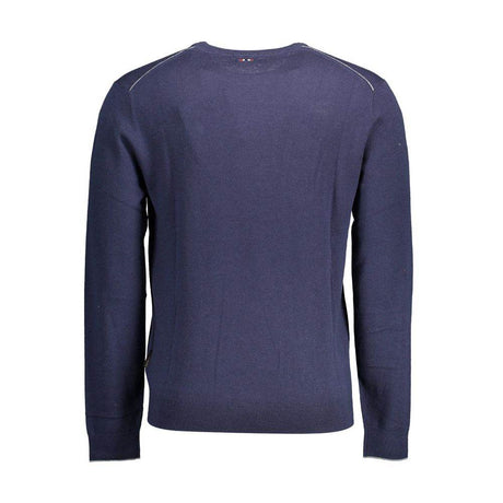 Napapijri Blue Wool Men Sweater - Hilstor