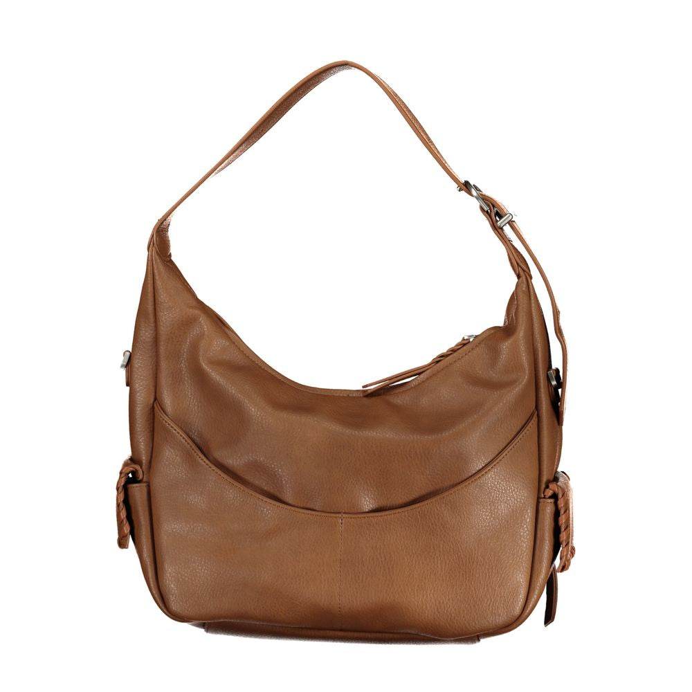 Desigual Brown Polyethylene Handbag - Hilstor