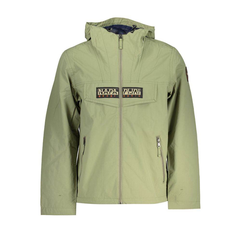 Napapijri Green Polyester Men Jacket - Hilstor