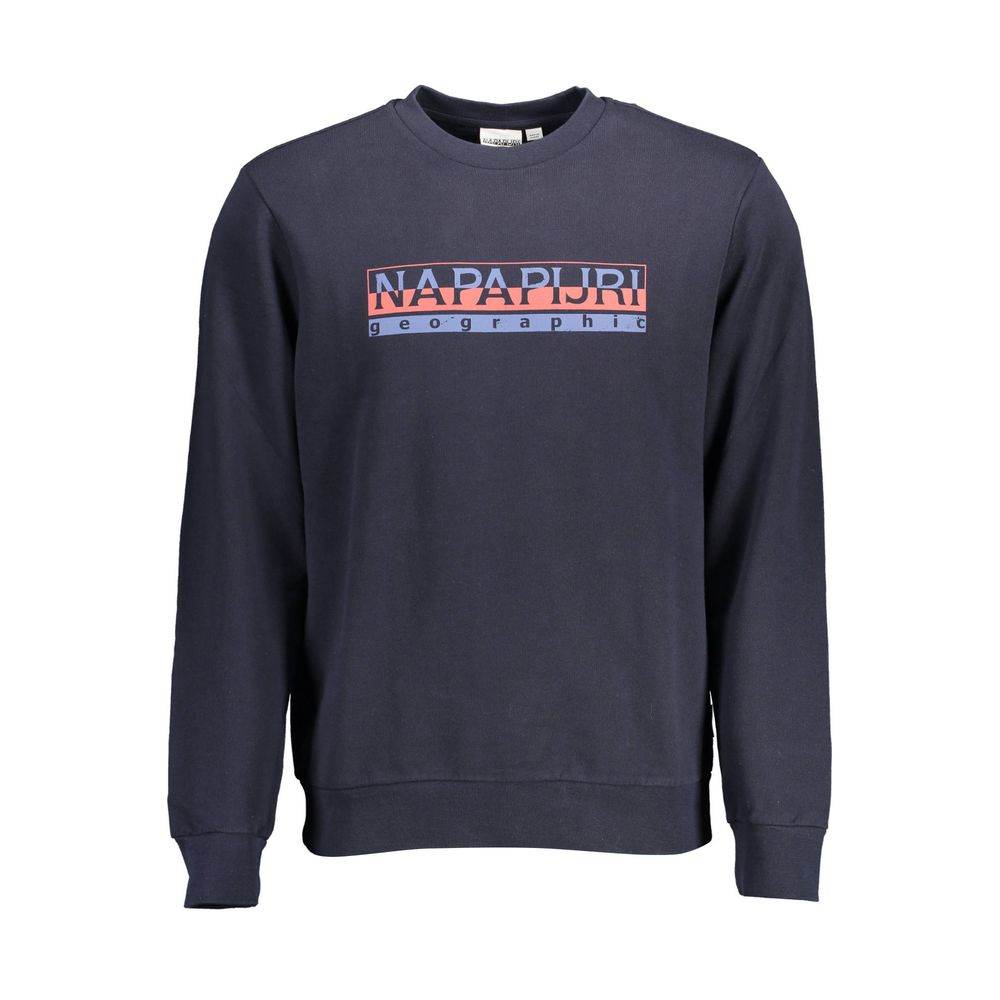 Napapijri Blue Cotton Men Sweater - Hilstor