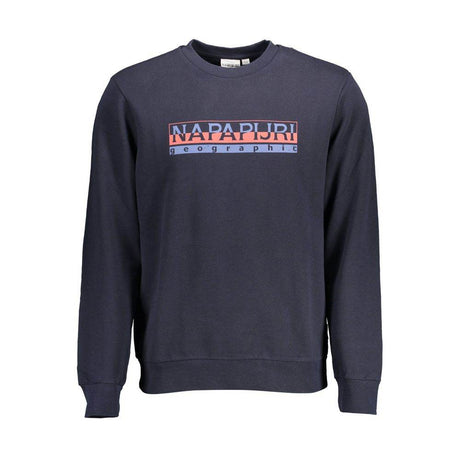 Napapijri Blue Cotton Men Sweater - Hilstor
