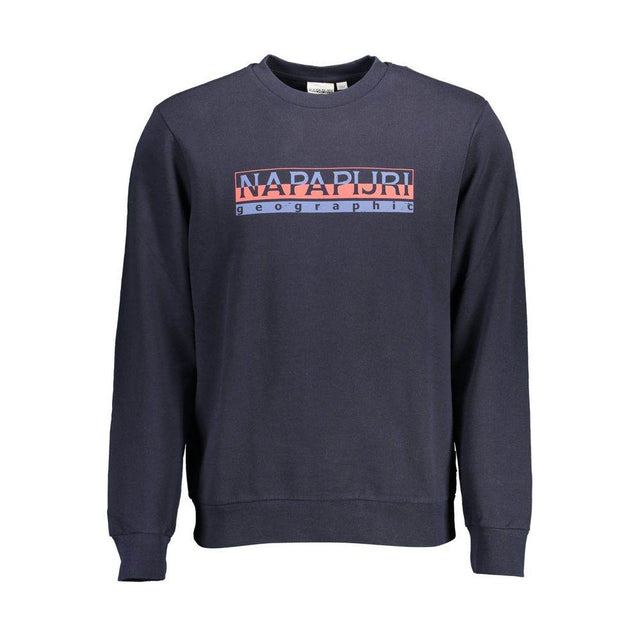 Napapijri Blue Cotton Men Sweater - Hilstor