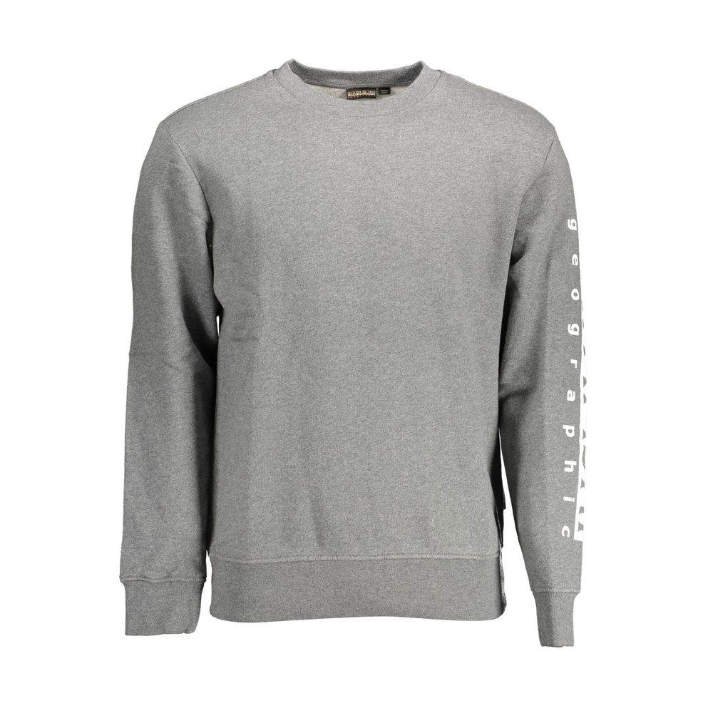 Napapijri Gray Cotton Men Sweater - Hilstor