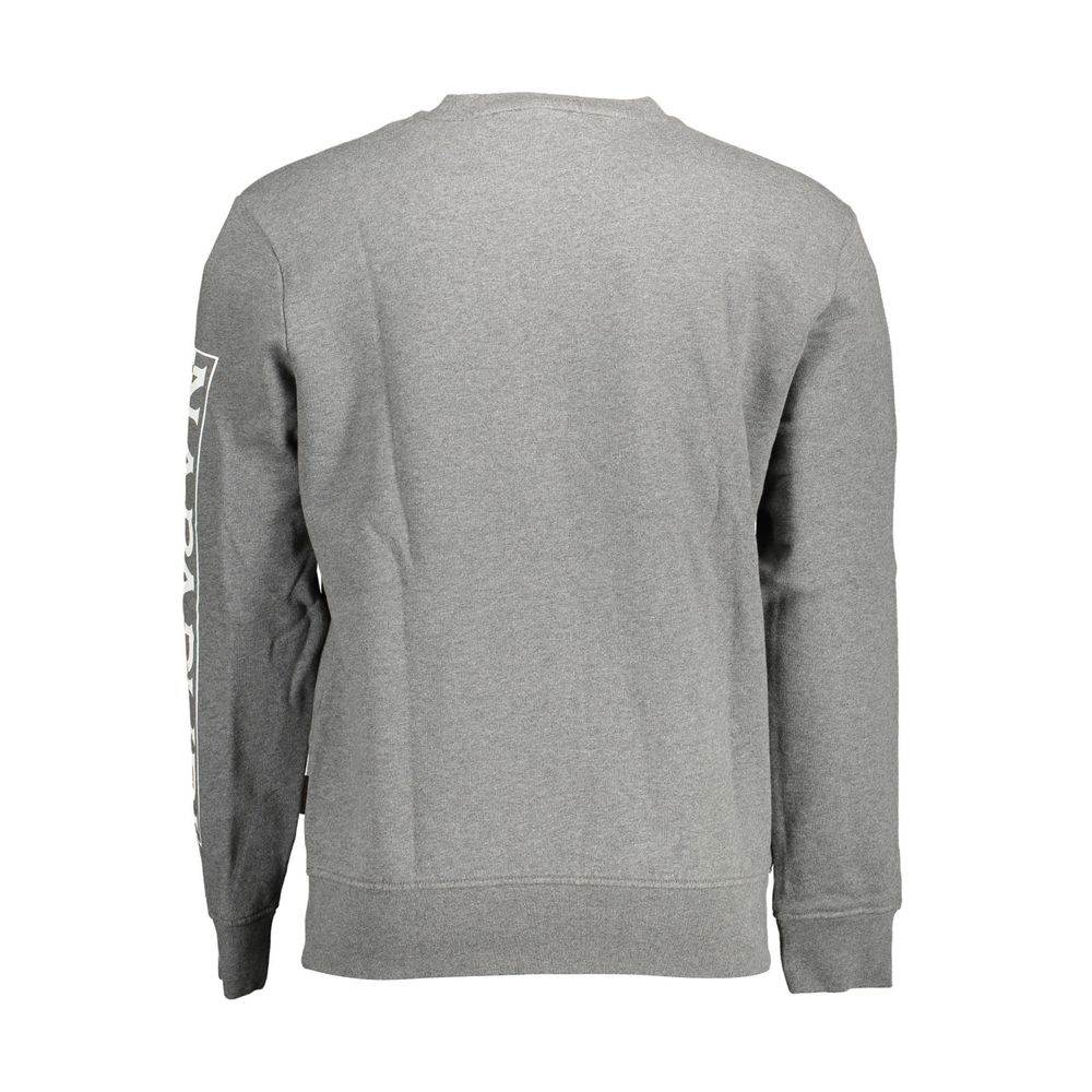 Napapijri Gray Cotton Men Sweater - Hilstor