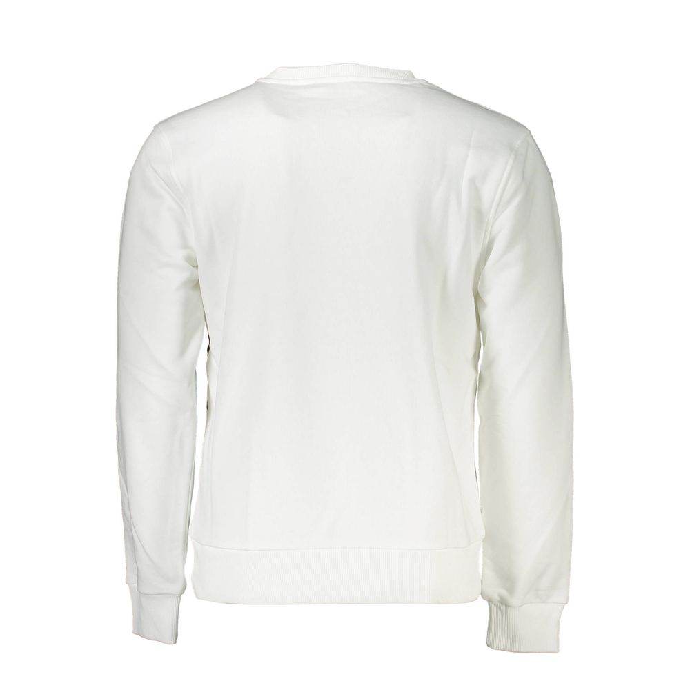 Cavalli Class White Cotton Men Sweater - Hilstor