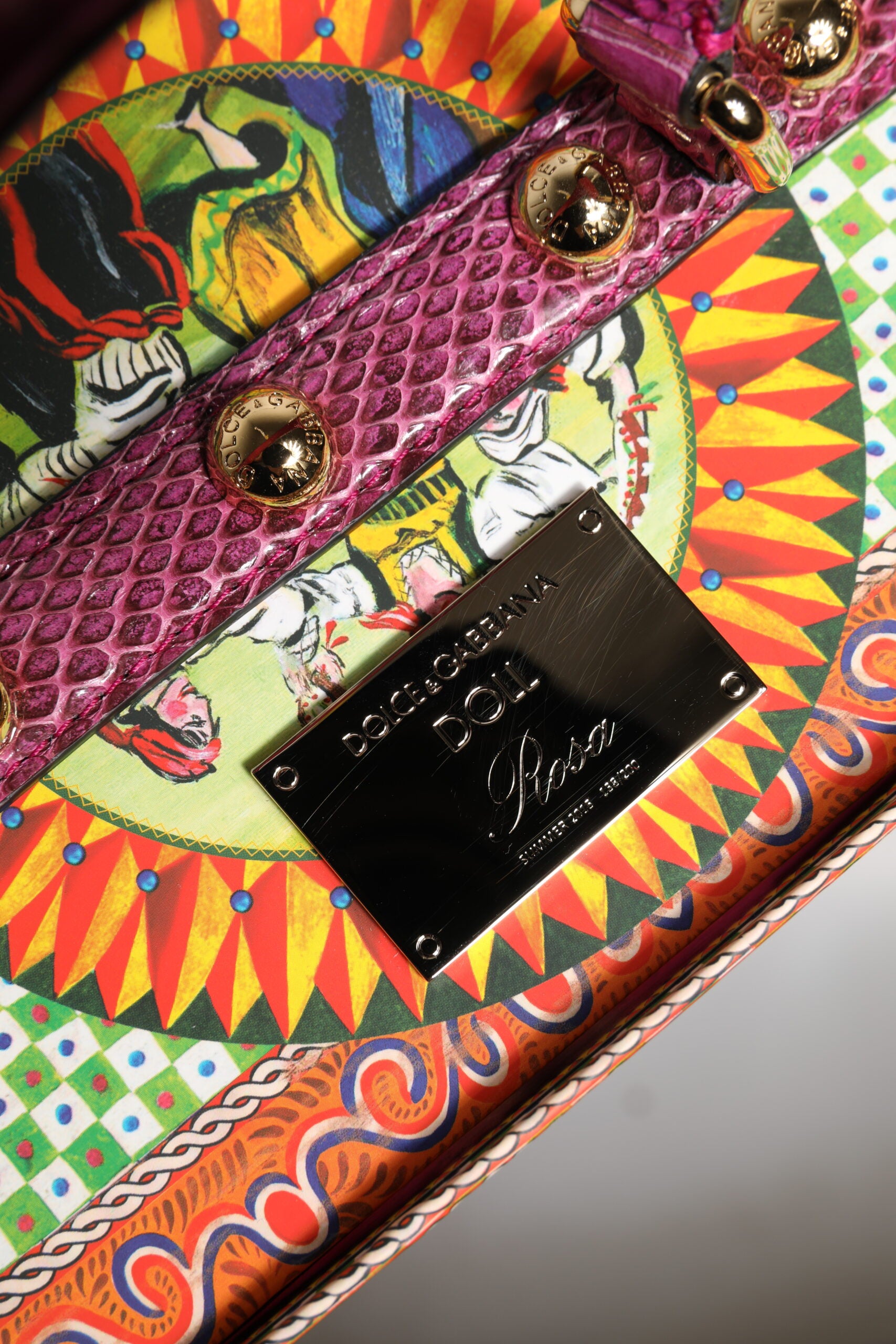 Dolce &amp; Gabbana Sort Kjole Keramik Porcelæn Mode Læder Sicilien Dukker