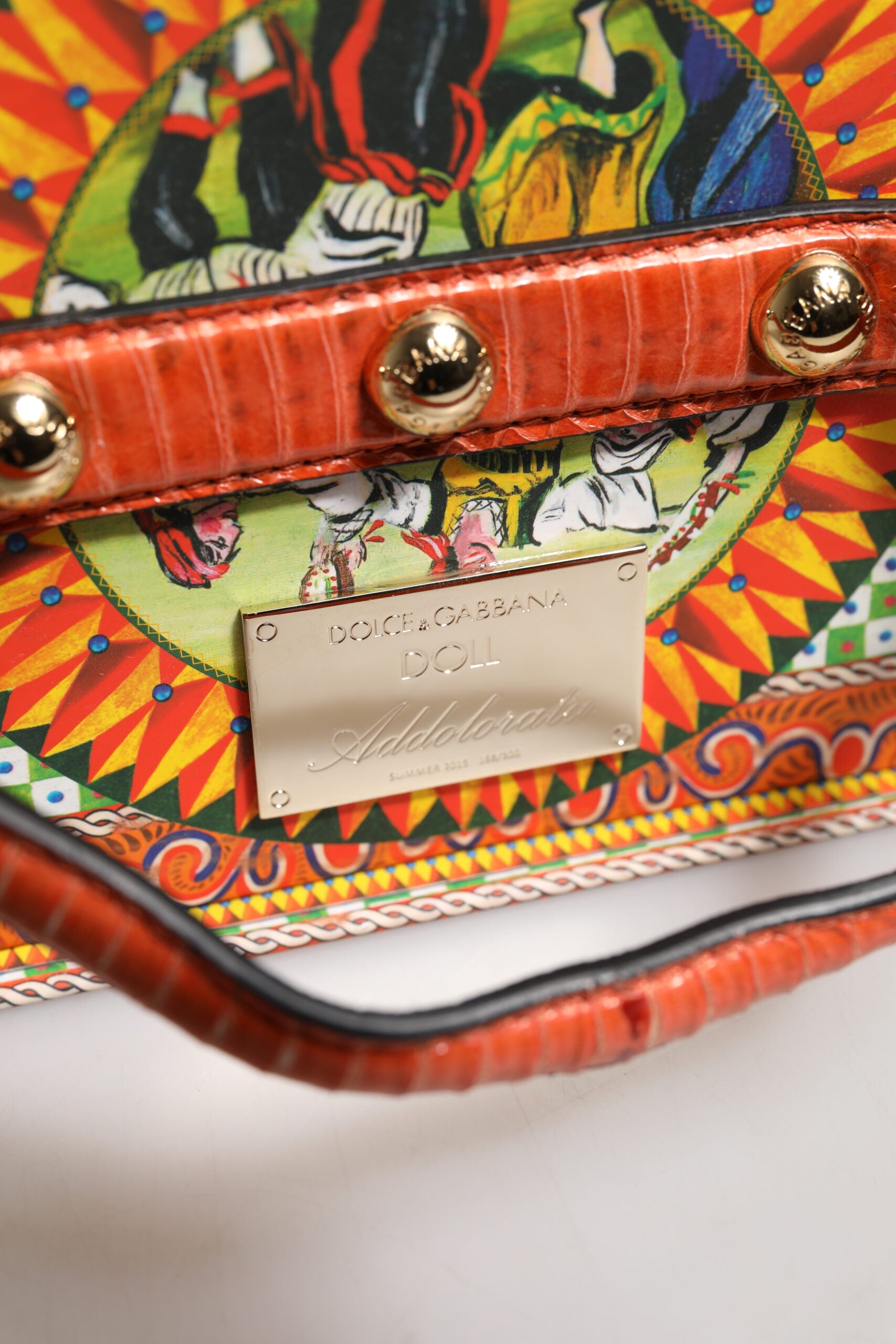 Dolce &amp; Gabbana Sort Kjole Keramik Porcelæn Mode Læder Sicilien Dukker