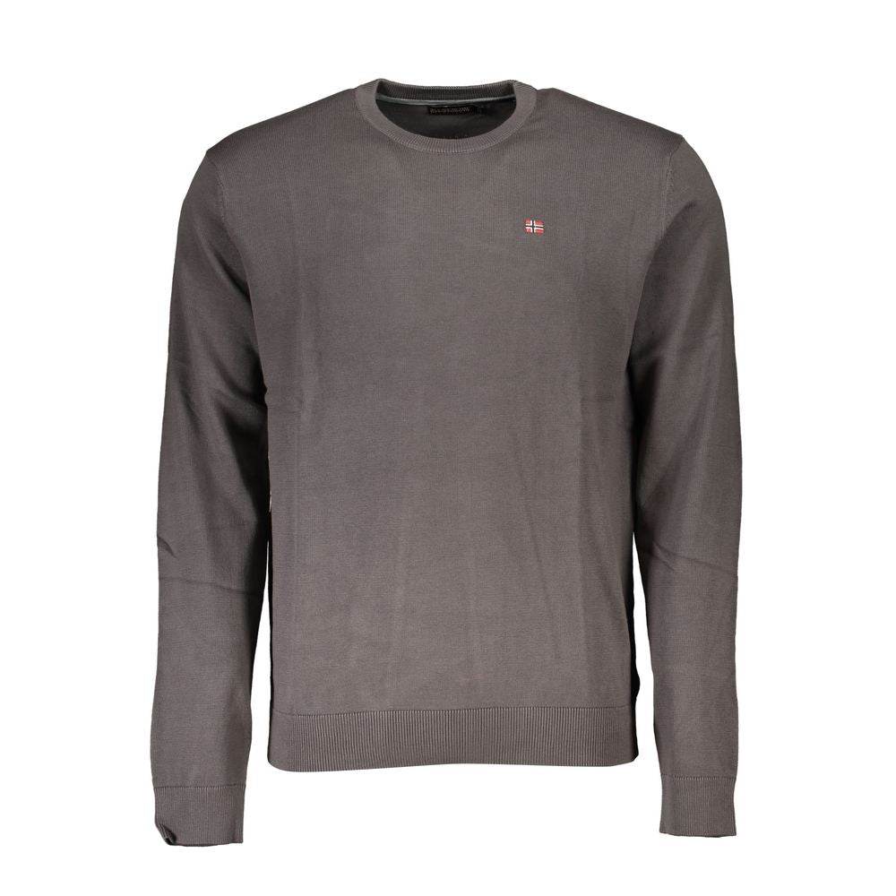 Napapijri Gray Cotton Men Sweater - Hilstor