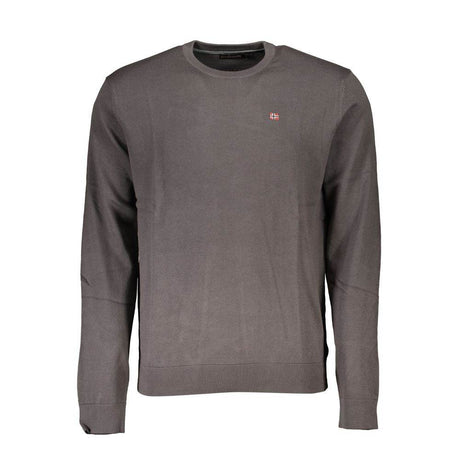 Napapijri Gray Cotton Men Sweater - Hilstor