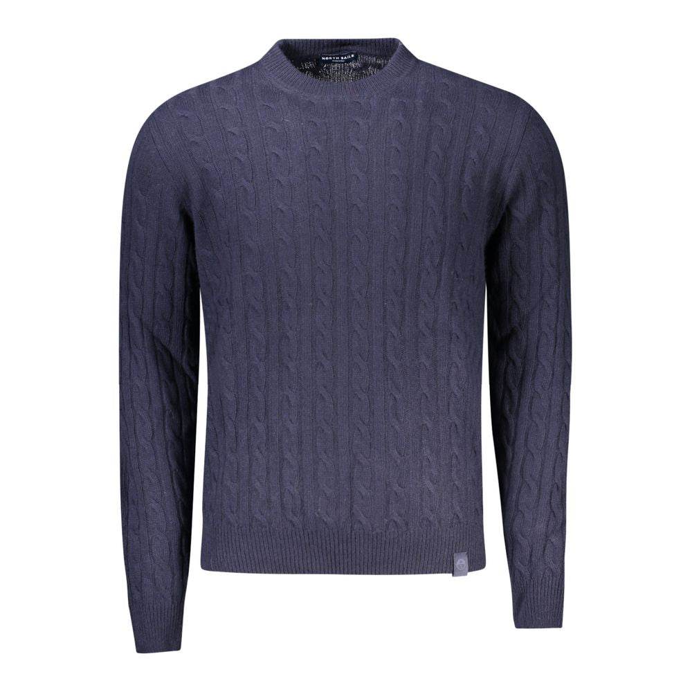 North Sails Blue Wool Men Sweater - Hilstor