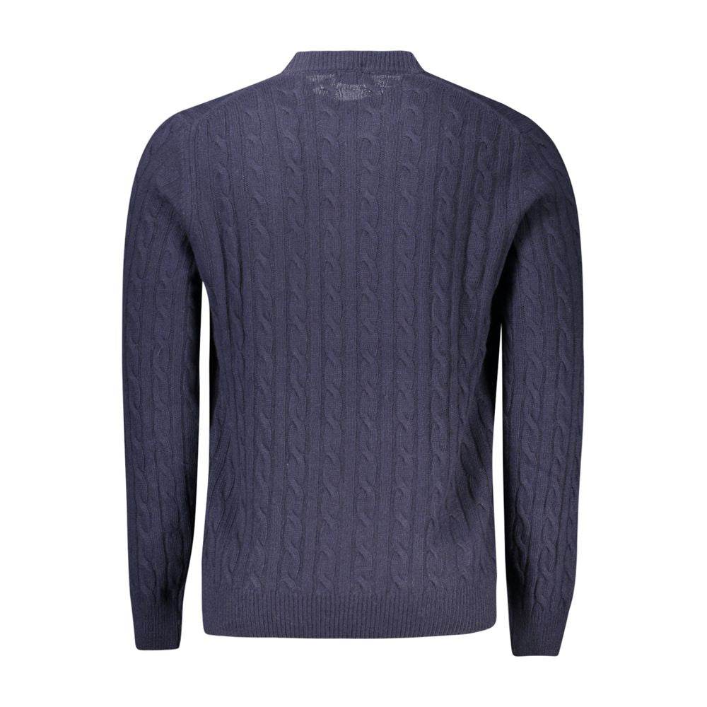 North Sails Blue Wool Men Sweater - Hilstor
