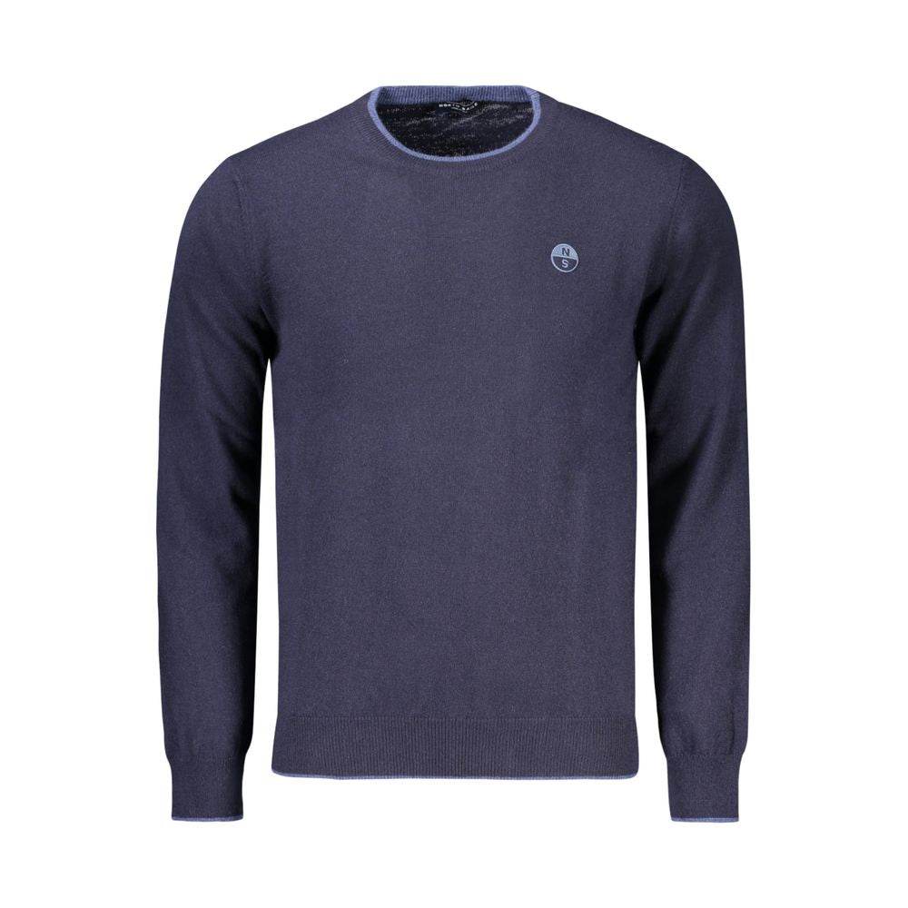 North Sails Blue Wool Men Sweater - Hilstor
