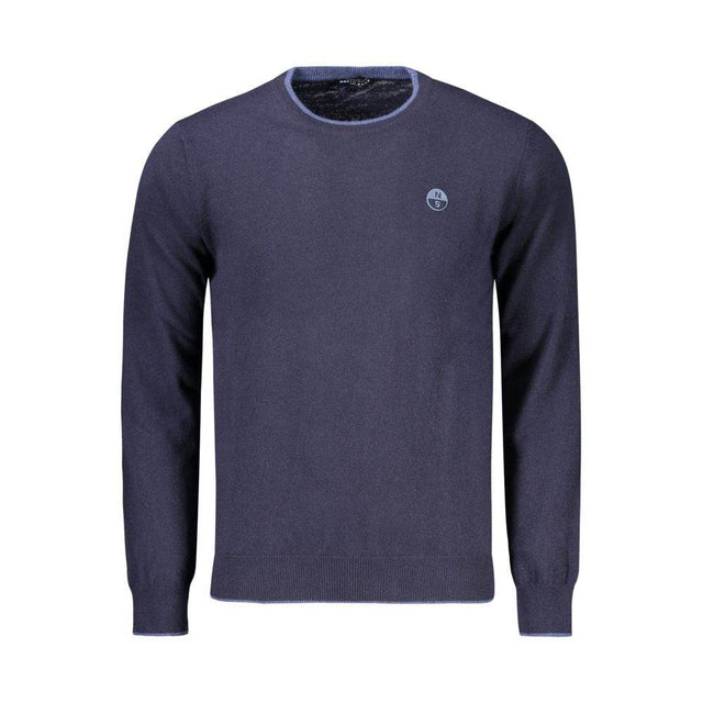 North Sails Blue Wool Men Sweater - Hilstor