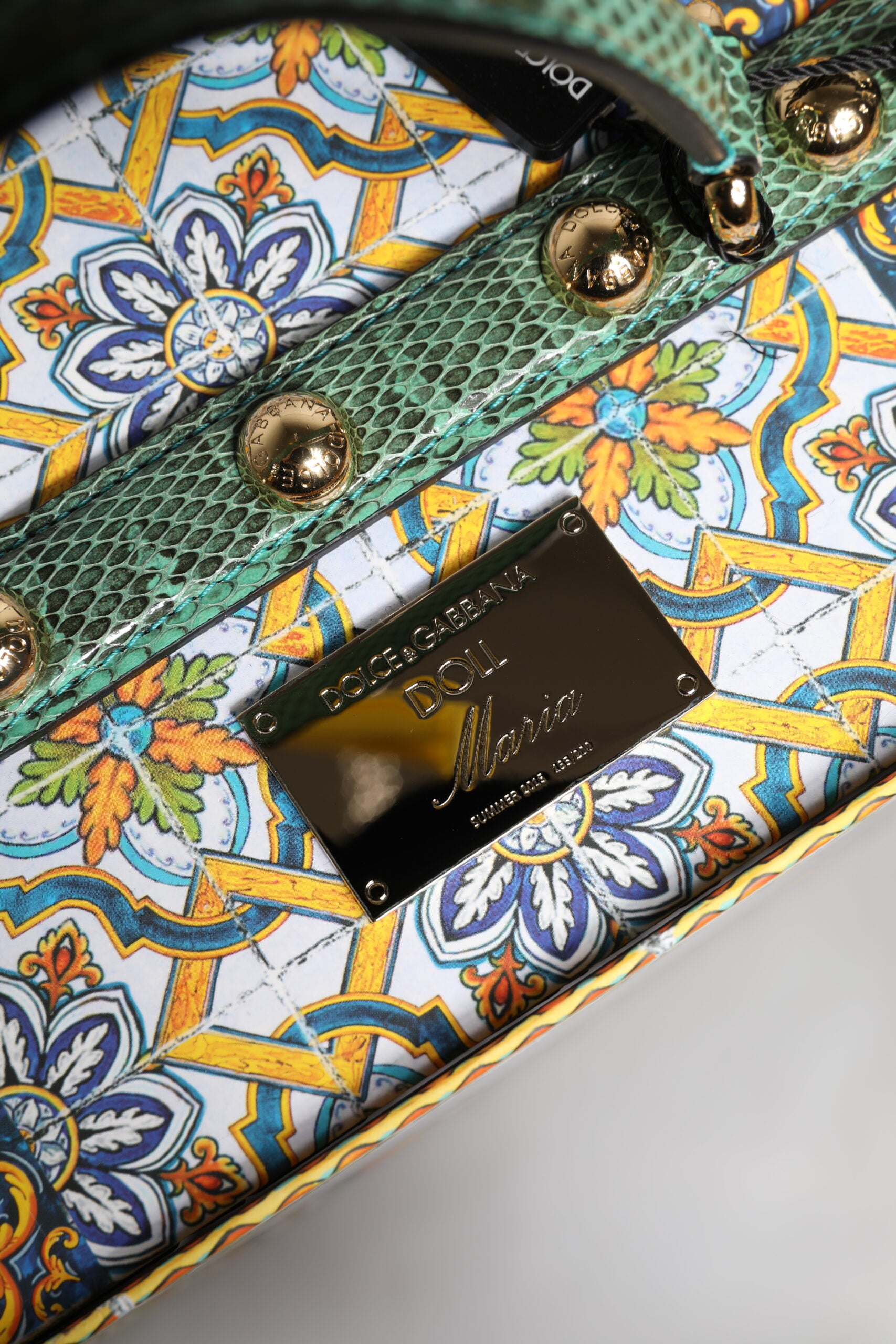 Dolce &amp; Gabbana Sort Kjole Keramik Porcelæn Mode Læder Sicilien Dukker