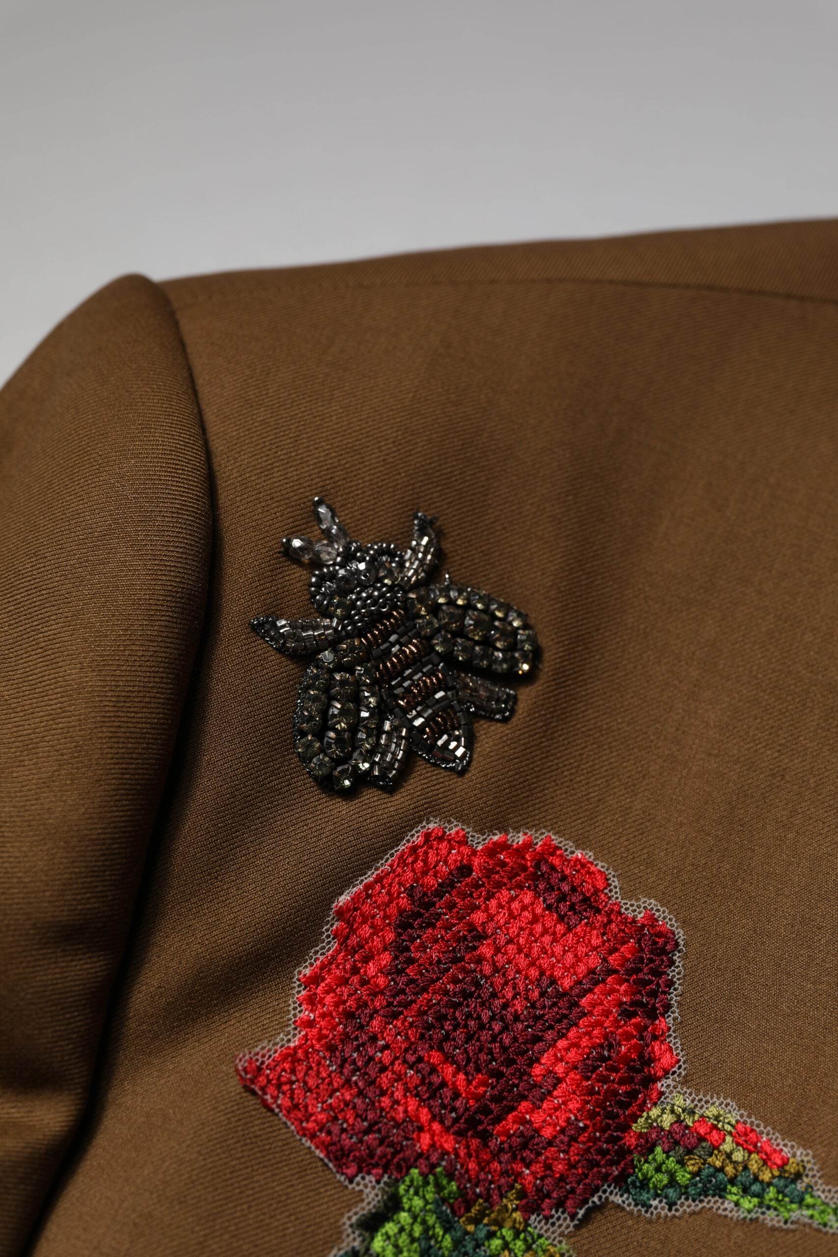 Dolce & Gabbana Brown MARTINI Single Breasted Coat Blazer - Hilstor