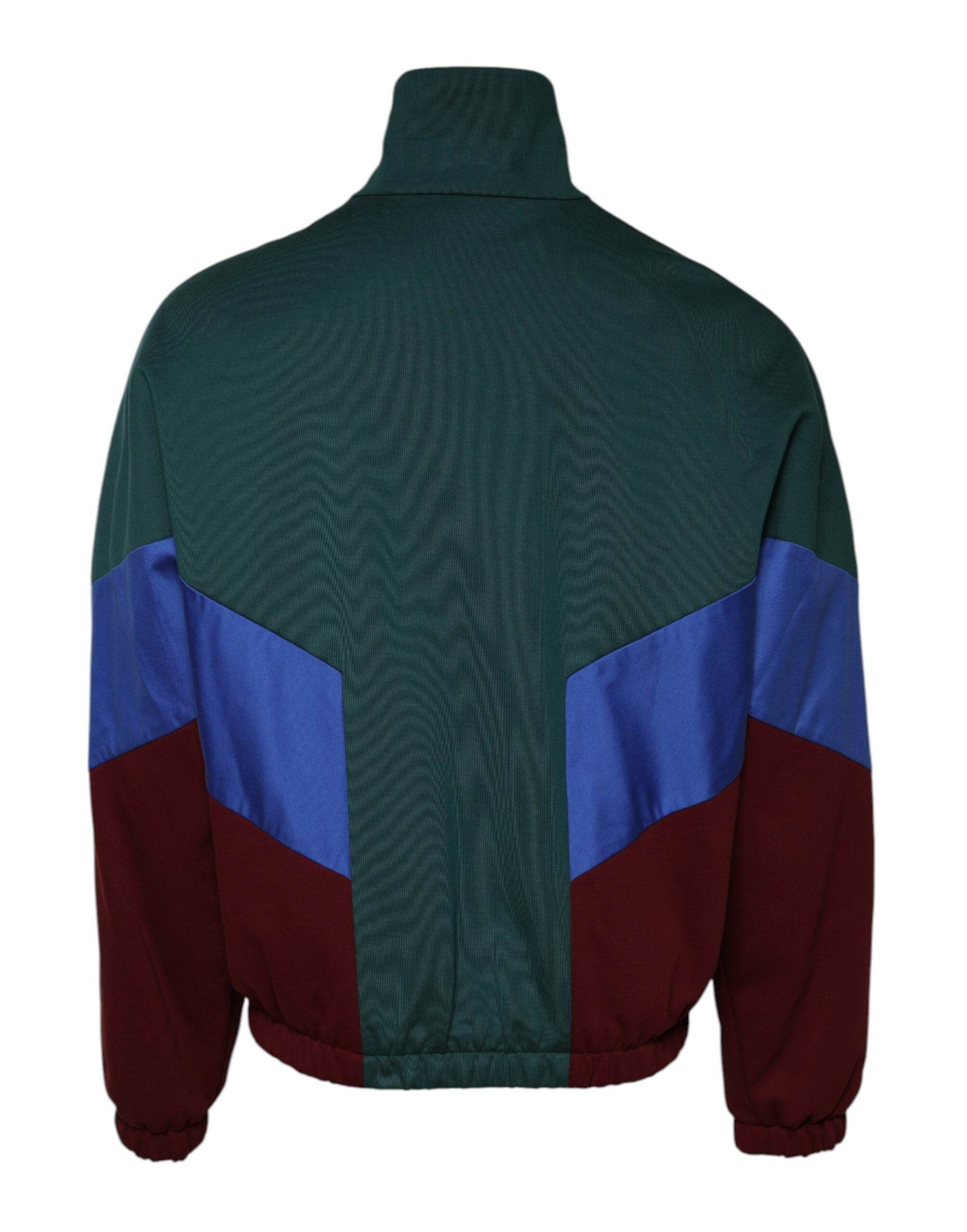 Dolce & Gabbana Multicolor Cotton Logo Full Zip Jacket - Hilstor