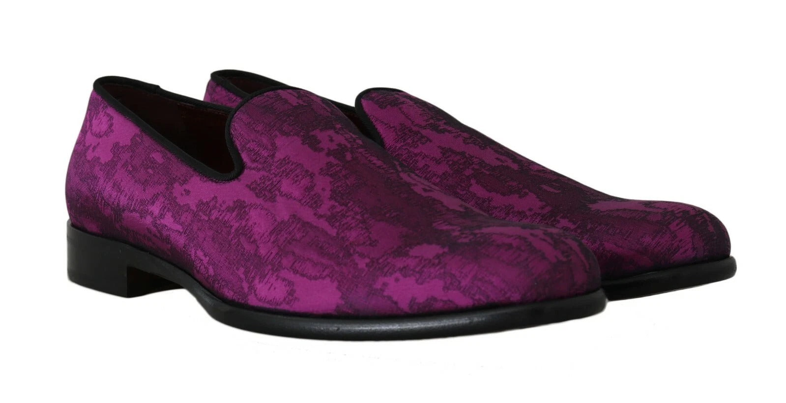 Dolce & Gabbana Elegant Silke-Wool Blend Loafers i lilla