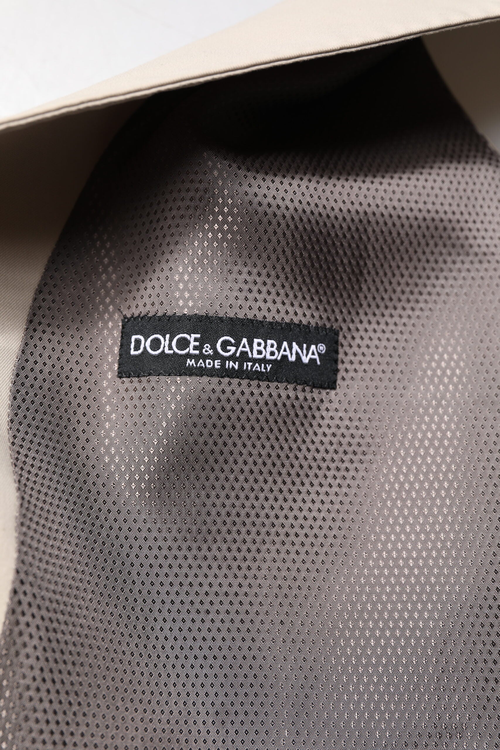 Dolce &amp; Gabbana Beige Grå Kjole Herre Formel Vest
