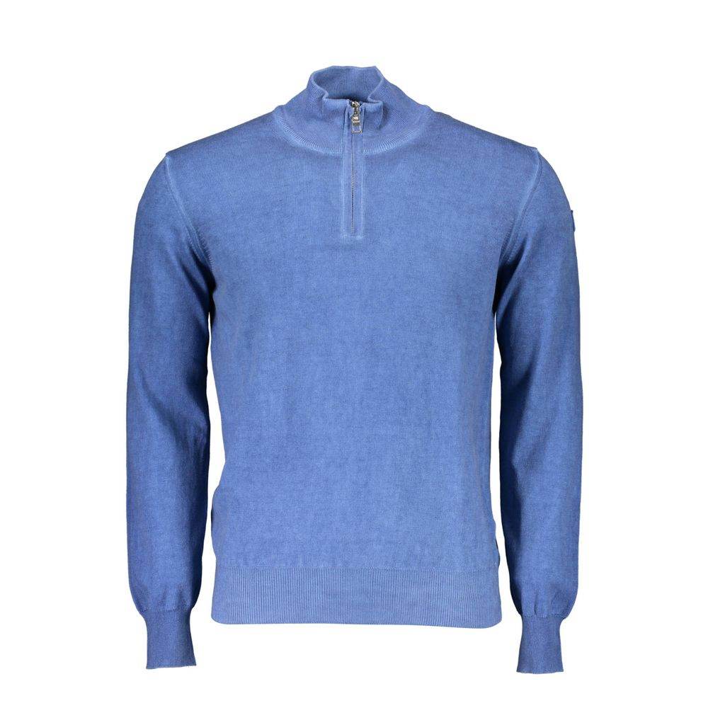North Sails Blue Cotton Men Sweater - Hilstor