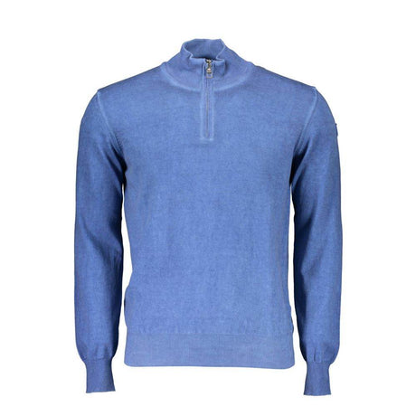 North Sails Blue Cotton Men Sweater - Hilstor