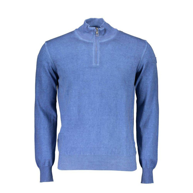North Sails Blue Cotton Men Sweater - Hilstor