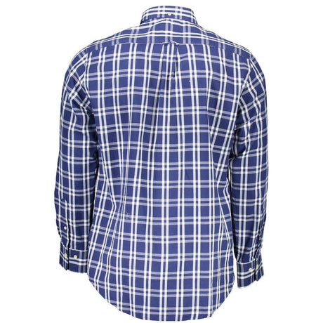 Gant Blue Cotton Men Shirt - Hilstor