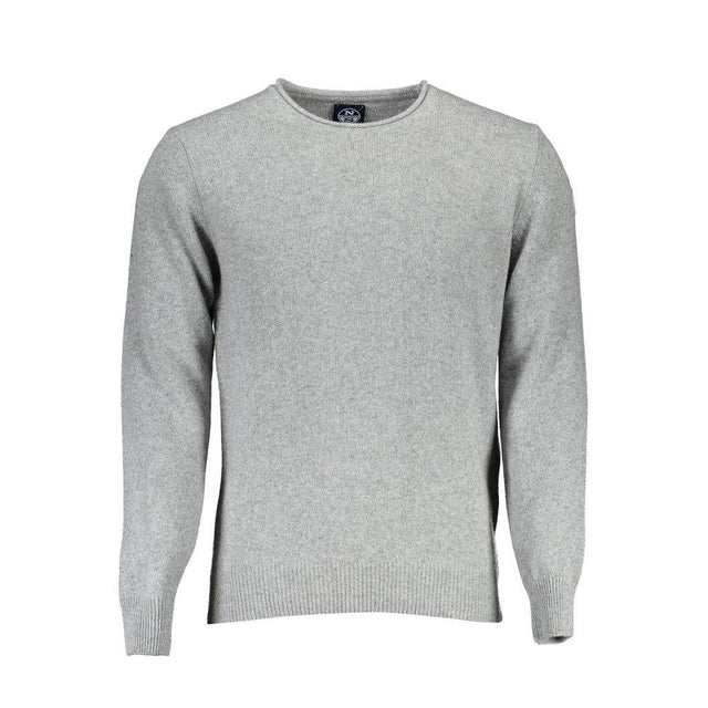North Sails Gray Wool Men Sweater - Hilstor