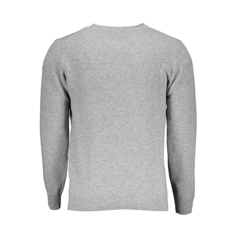 North Sails Gray Wool Men Sweater - Hilstor