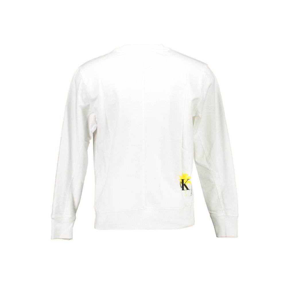 Calvin Klein White Organic Cotton Men Sweater - Hilstor